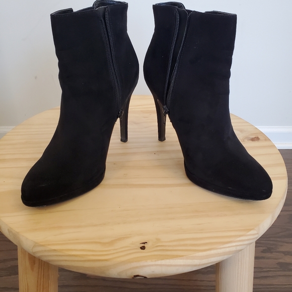 Nine West suede ankle boots-size 8 - Picture 4 of 10